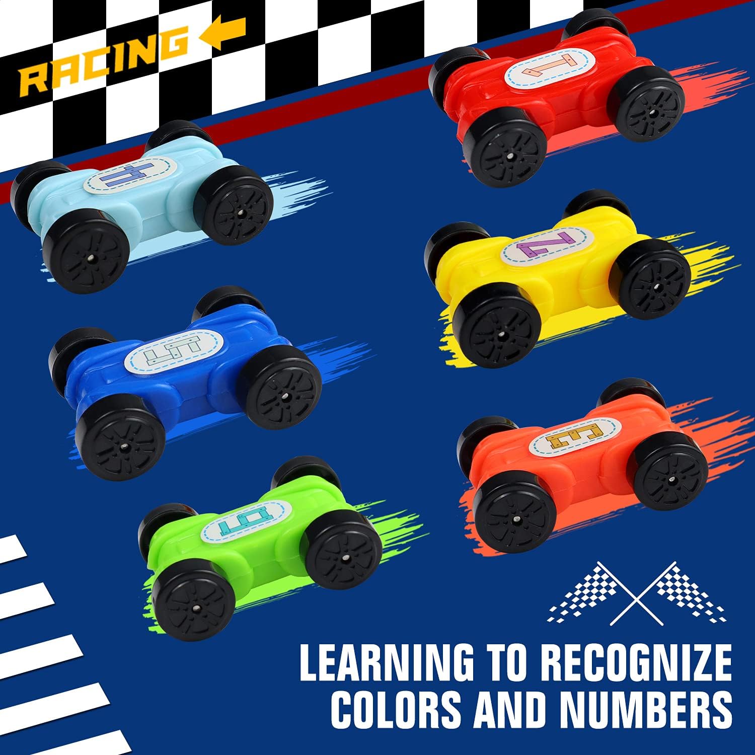 Drofex Montessori Toys for 2 3 Year Old Boys Toddlers, Car Ramp Toys with 6 Cars & Race Tracks, Garages and Parking Lots, Ramp Racer Toy Gift for Boys Girls Age 18 Months and Up, Multicolor - Drofex