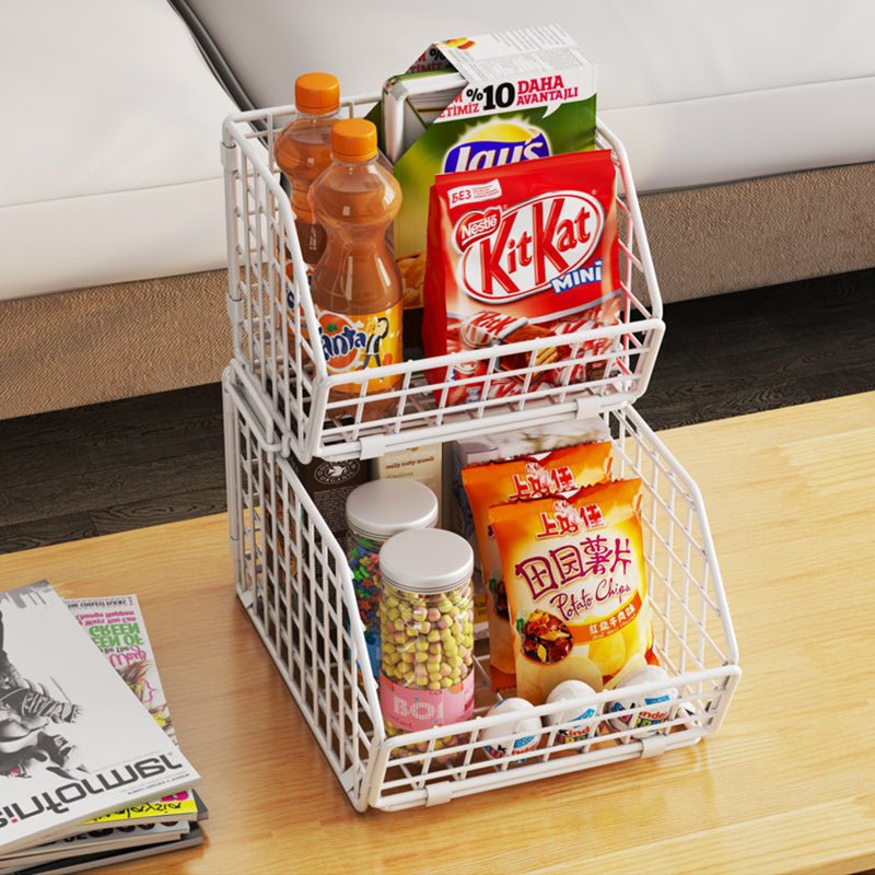 Drofex - 2 - Tier Stackable Wire Baskets - Drofex