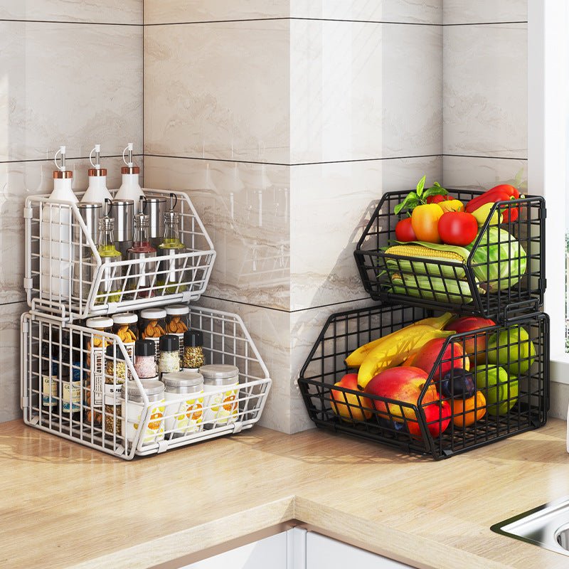 Drofex - 2 - Tier Stackable Wire Baskets - Drofex