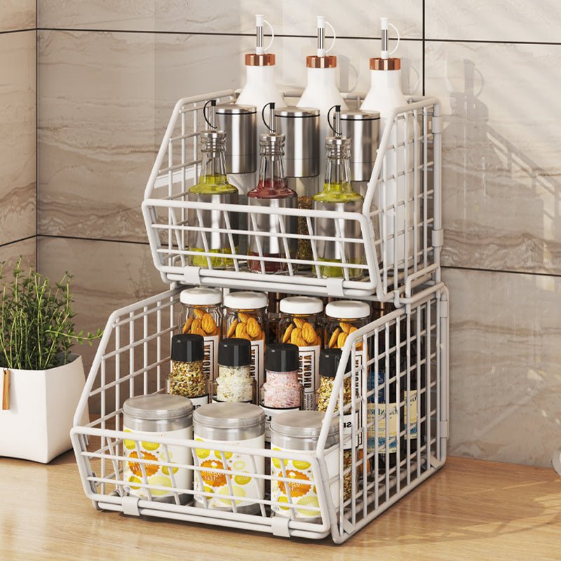 Drofex - 2 - Tier Stackable Wire Baskets - Drofex