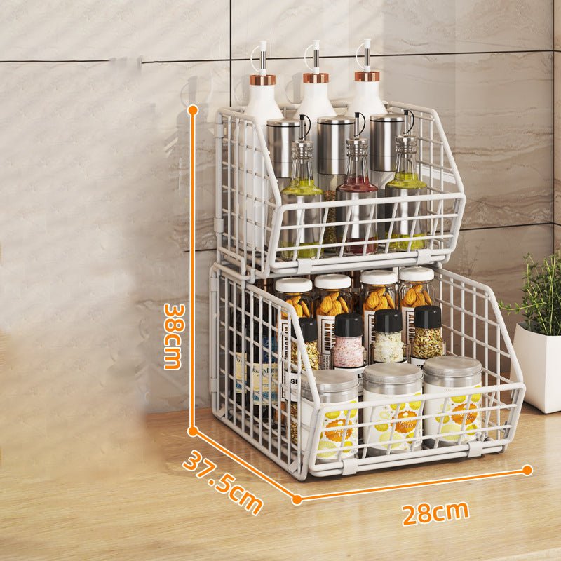 Drofex - 2 - Tier Stackable Wire Baskets - Drofex