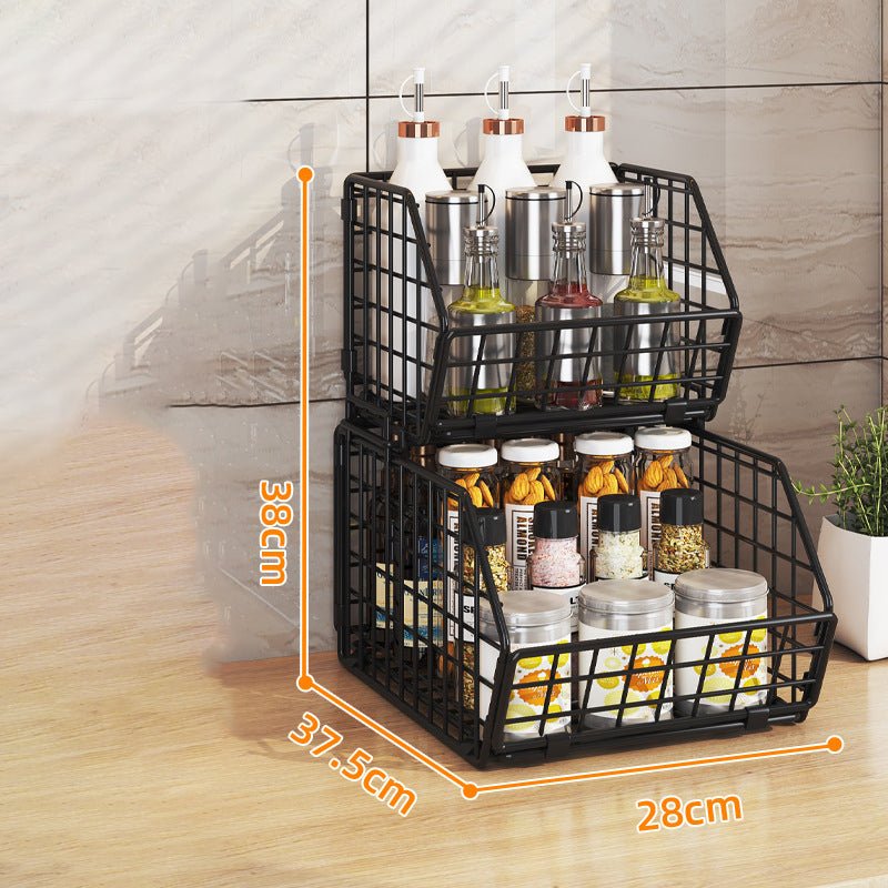Drofex - 2 - Tier Stackable Wire Baskets - Drofex
