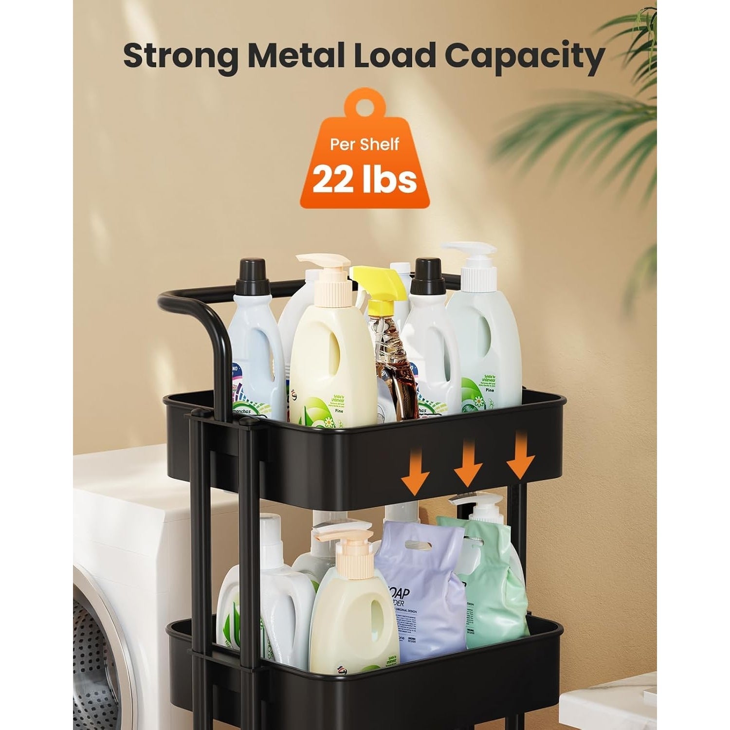 Drofex - 4 Tier Mesh Utility Cart - Drofex