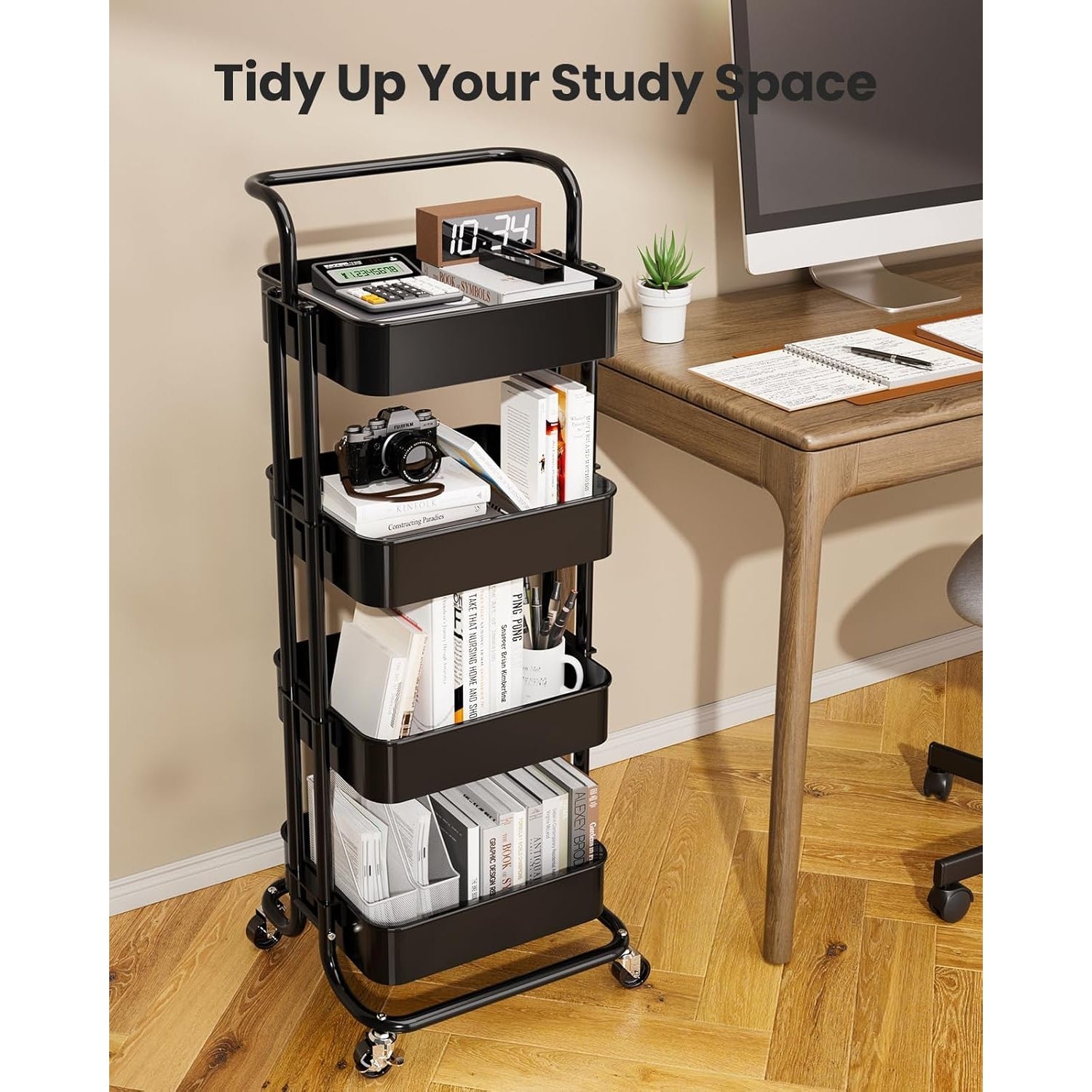 Drofex - 4 Tier Mesh Utility Cart - Drofex