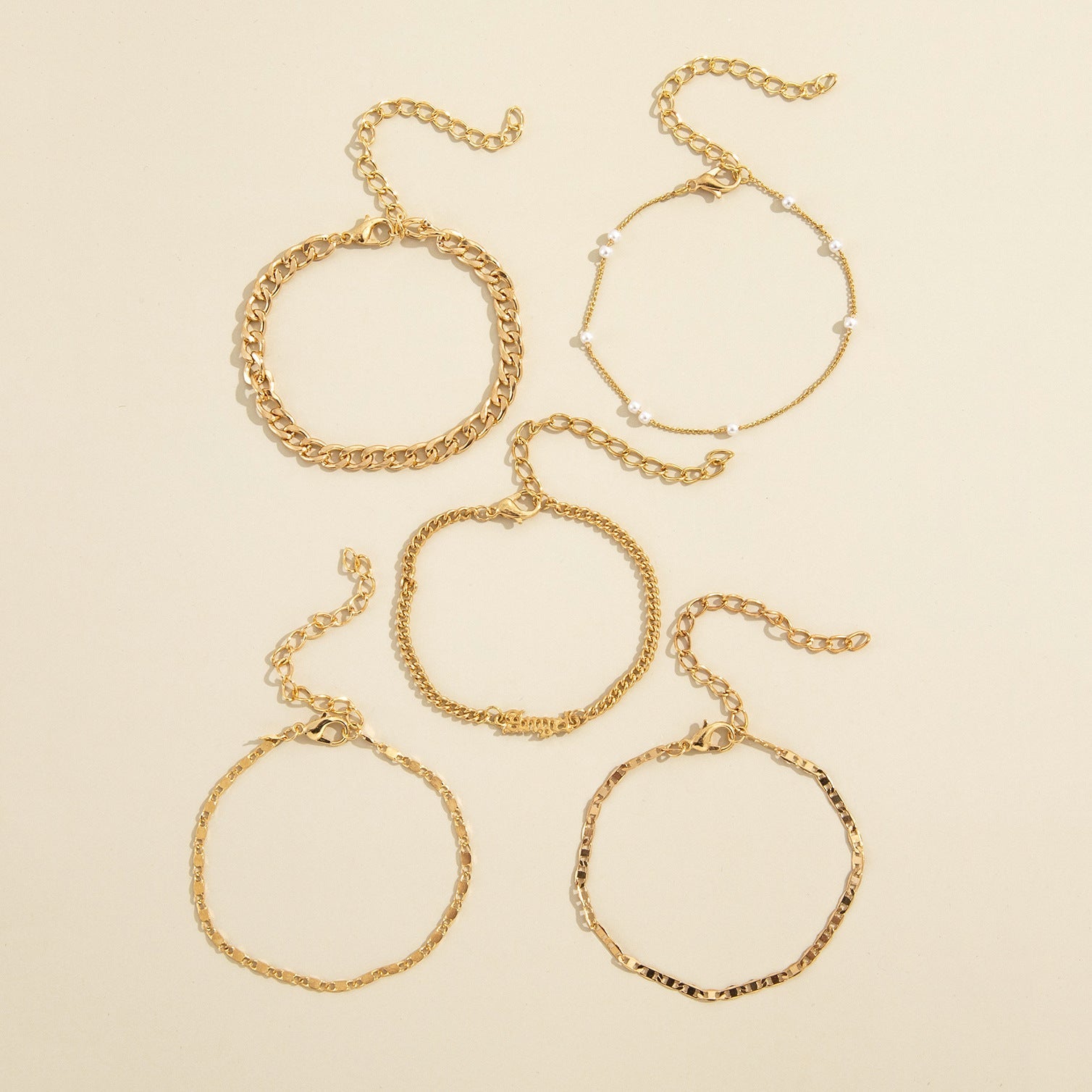 Gold Color Bracelet Stacking Delicate Gold Chain Bracelet Paperclip Chain Bracelet Women Fashion Jewelry Gift - Drofex