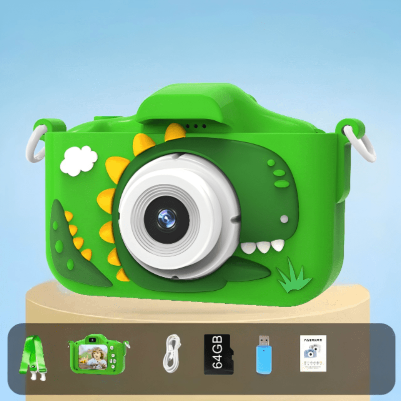 Kids Camera for Toddler Girls Boys Aged 3 - 9, Drofex 40MP Kids Toys Digital Camera 3 4 5 6 7 8 9 Year Old Girls Boys, Children Christmas Birthday Gift for Kids, Green,BLue,Pink - Drofex