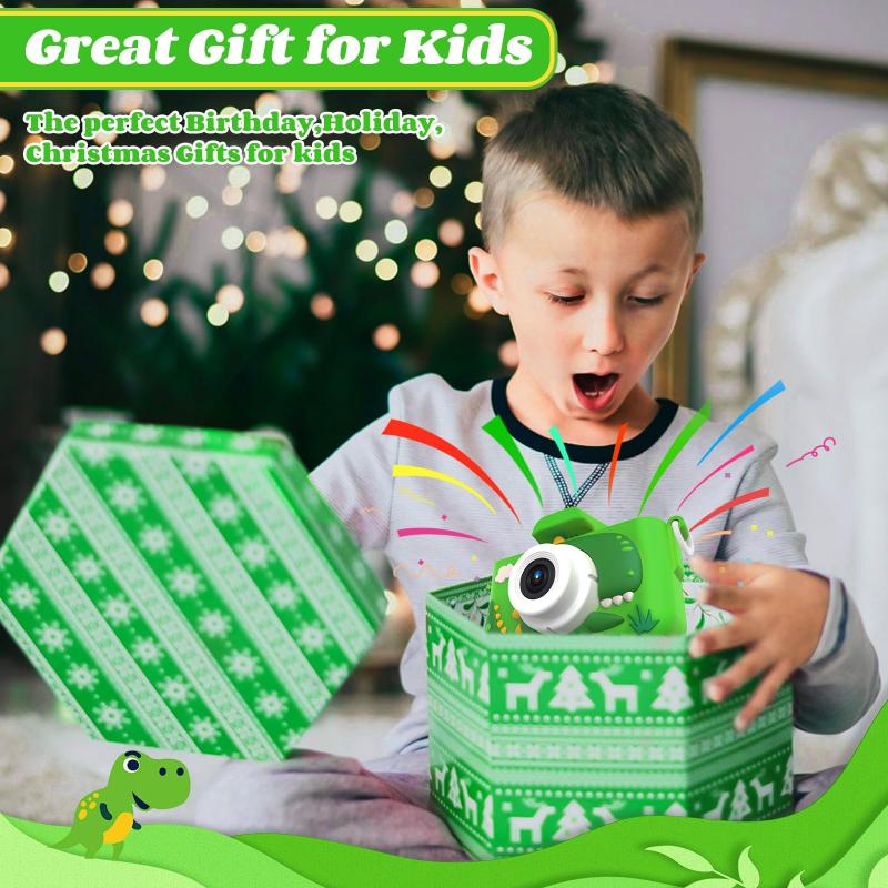 Kids Camera for Toddler Girls Boys Aged 3 - 9, Drofex 40MP Kids Toys Digital Camera 3 4 5 6 7 8 9 Year Old Girls Boys, Children Christmas Birthday Gift for Kids, Green,BLue,Pink - Drofex