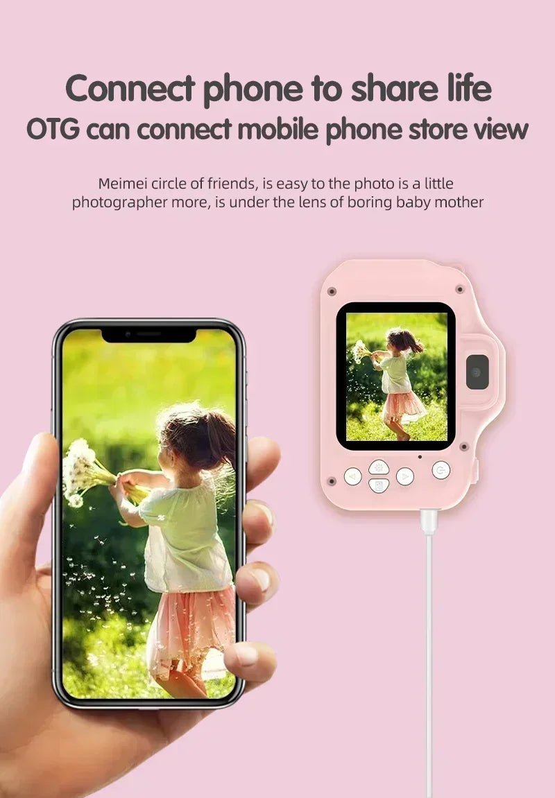 Kids Camera for Toddler Girls Boys Aged 3 - 9, Drofex 40MP Kids Toys Digital Camera 3 4 5 6 7 8 9 Year Old Girls Boys, Children Christmas Birthday Gift for Kids, Green,BLue,Pink - Drofex