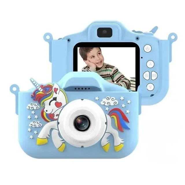 Kids Camera for Toddler Girls Boys Aged 3 - 9, Drofex 40MP Kids Toys Digital Camera 3 4 5 6 7 8 9 Year Old Girls Boys, Children Christmas Birthday Gift for Kids, Green,BLue,Pink - Drofex